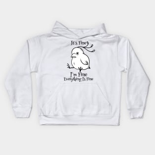 Tranquil Aviary: The Illusion of Everything is Fine Kids Hoodie